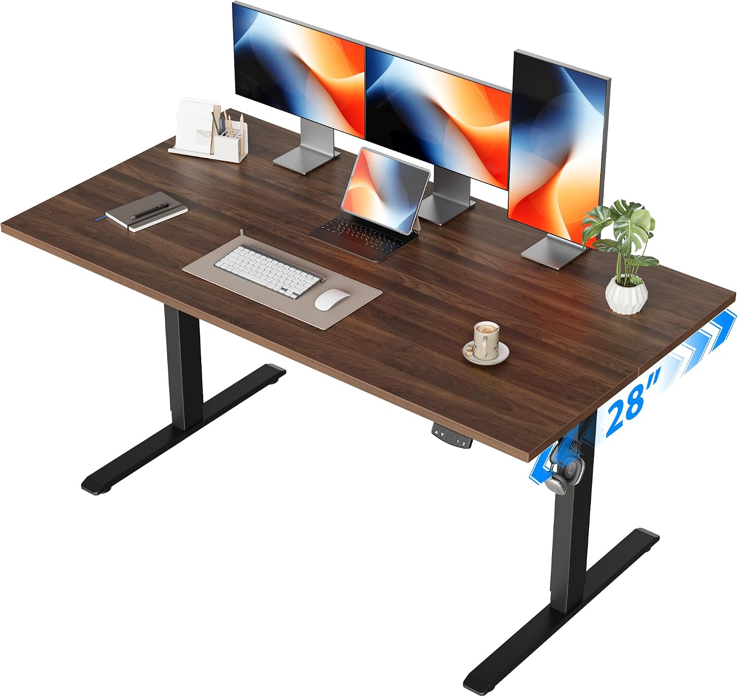 Home Office Work Table - Escritorio Eléctrico Ajustable en Altura, 55
