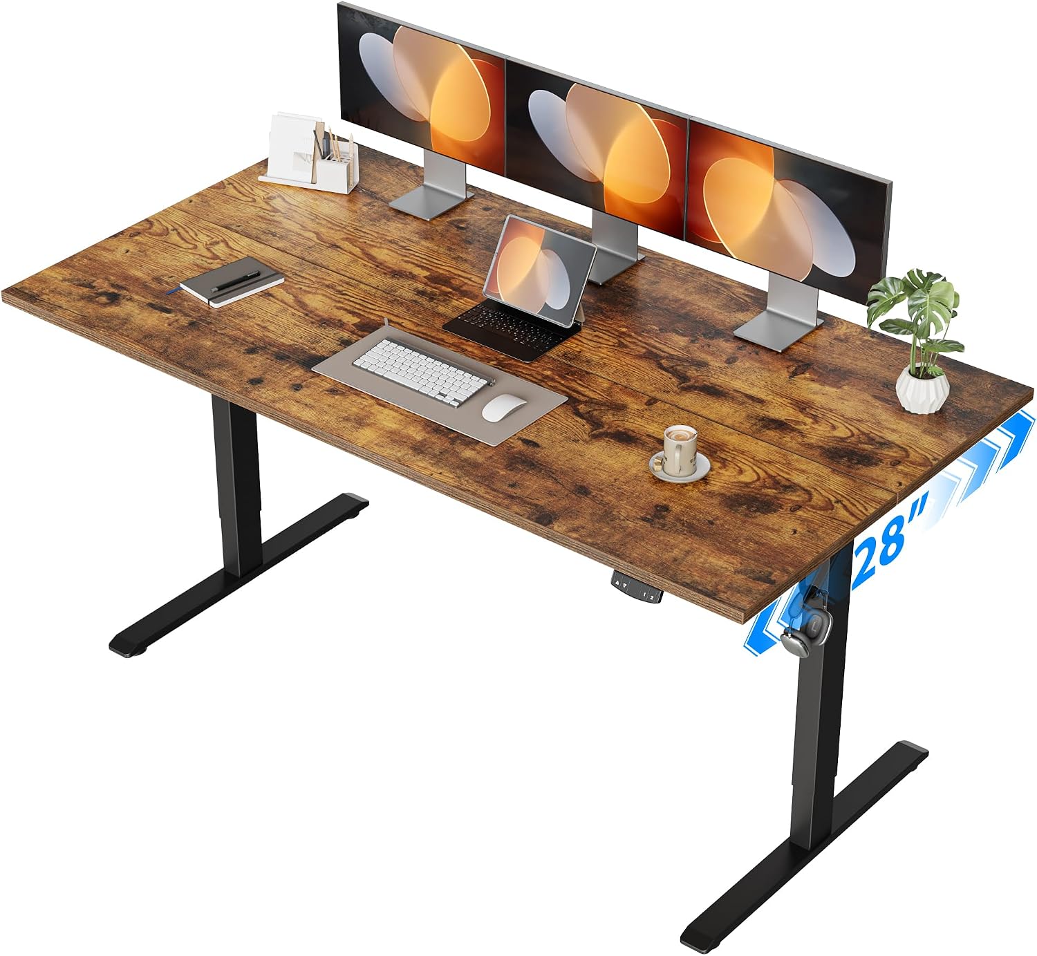 Home Office Work Table - Escritorio Eléctrico Ajustable en Altura, 55