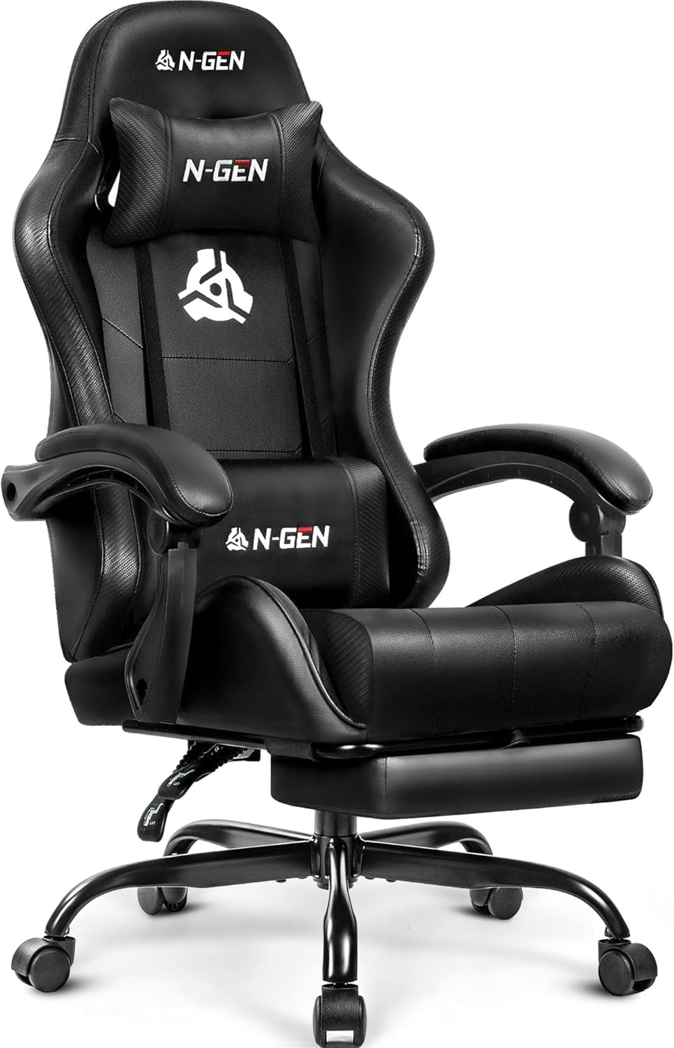 Ergonomic Office Chair - Silla Gamer con Reposapiés y Soporte