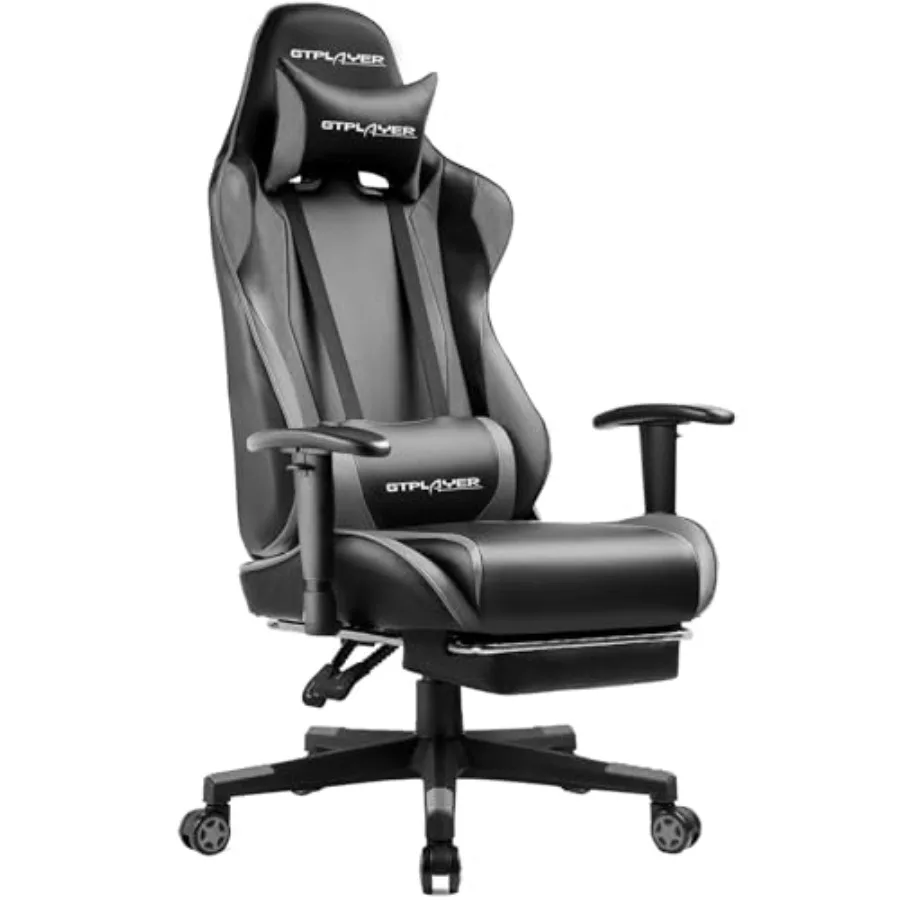Ergonomic Office Chair - Silla de juego con reposapiés para