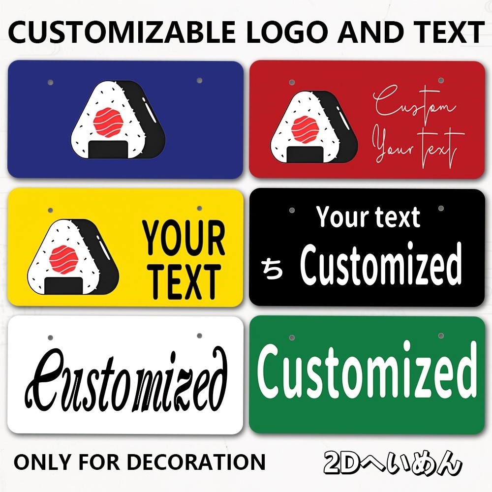 Home Office Logo - Placa personalizada plana 2D de 33x16,5