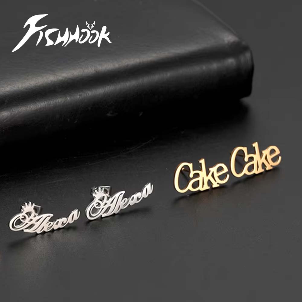 Home Office Logo - Pendientes Pequeños con Logotipo Personalizado, Regalo