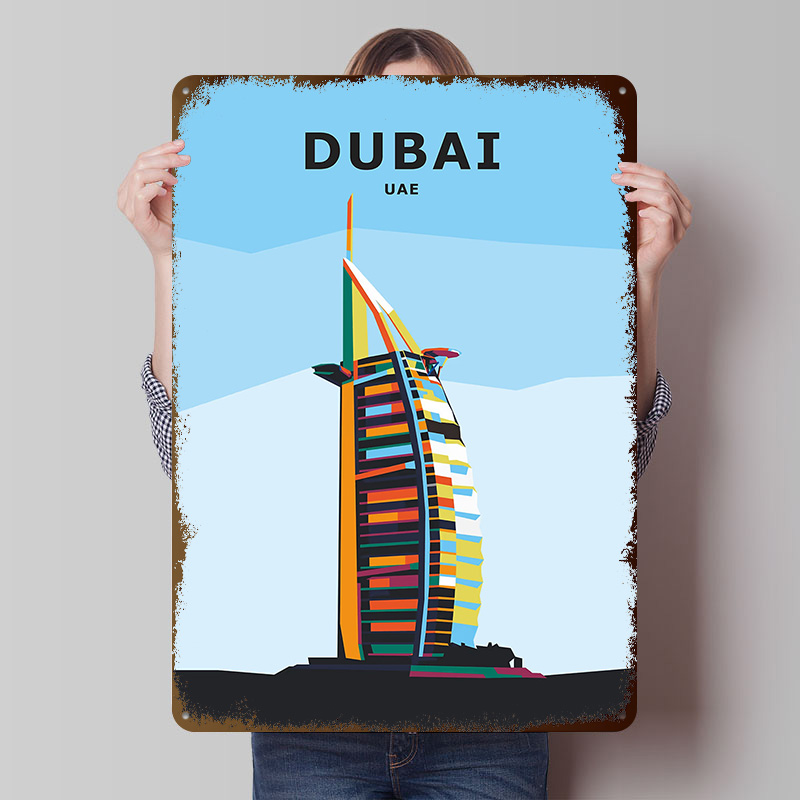 Home Office Dubai - Póster de Viaje a Dubái, Arte