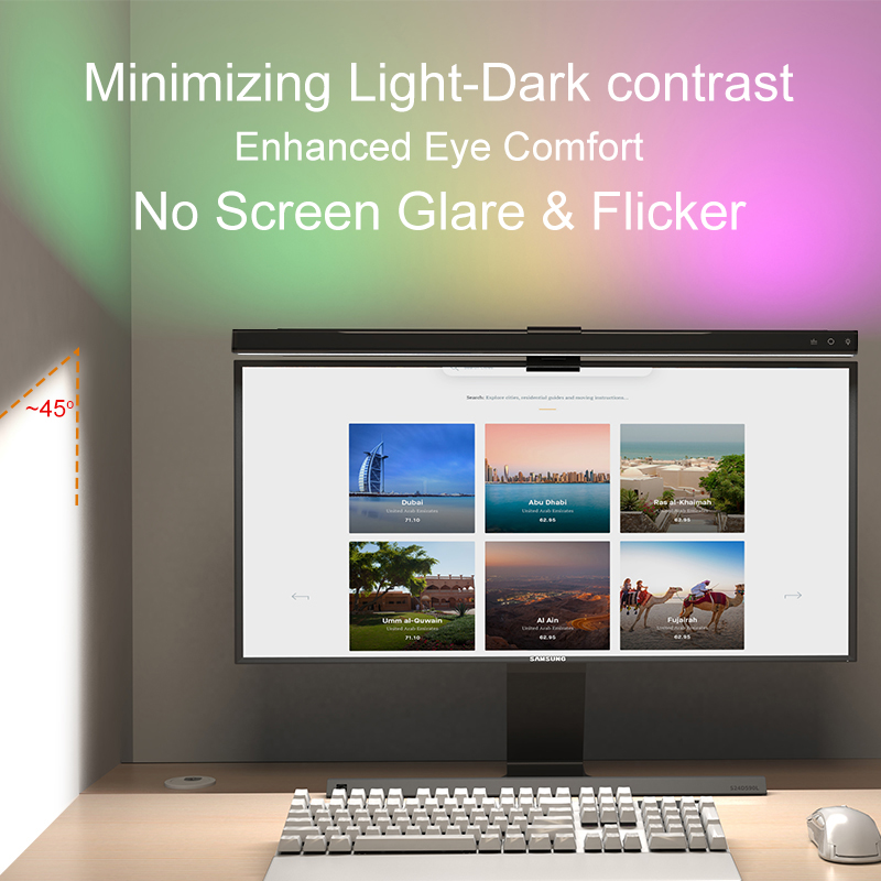 Barra de Luz LED RGB de 60/80c - Home Office Work Table reseña y precio