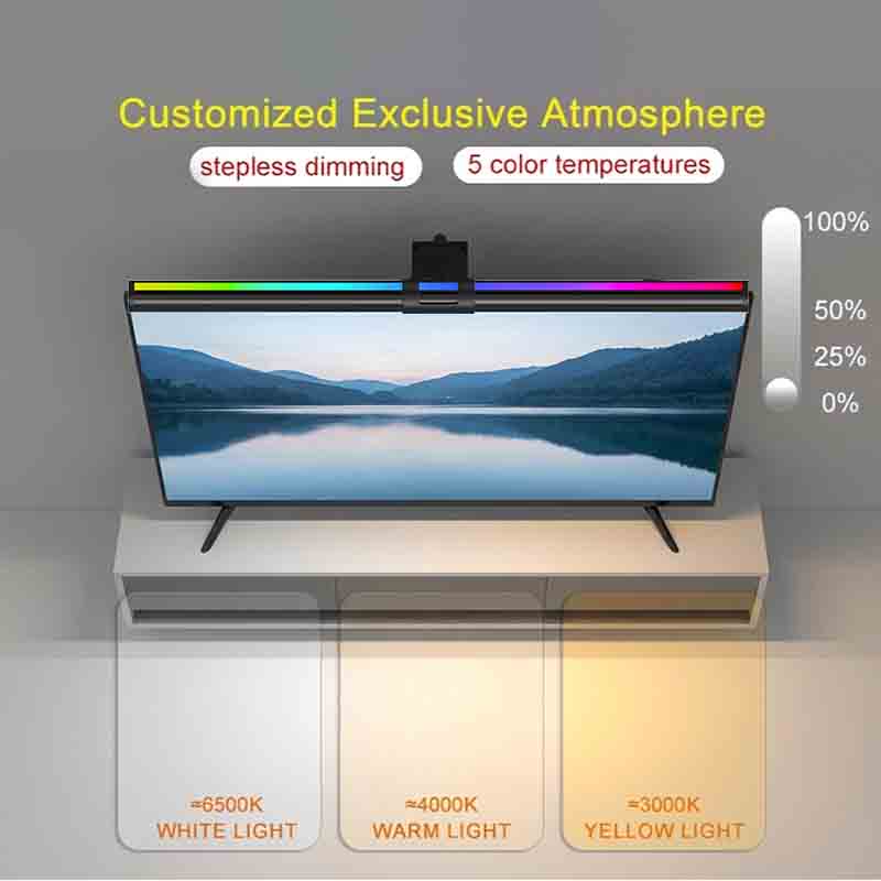 Barra de Luz LED RGB de 60/80c - Home Office Work Table reseña y precio