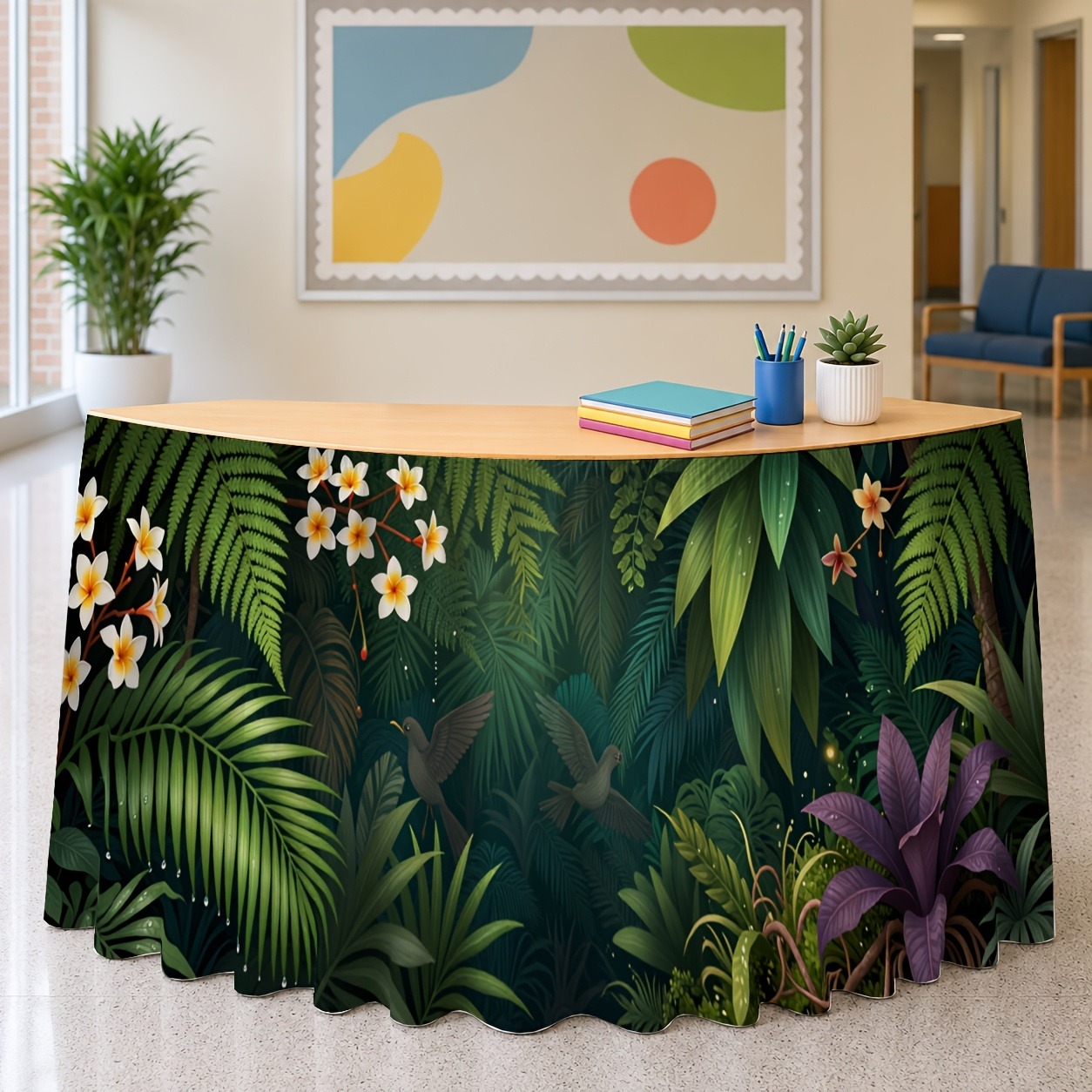 Decoraciones con plantas exóti - Home Office Work Table reseña y precio