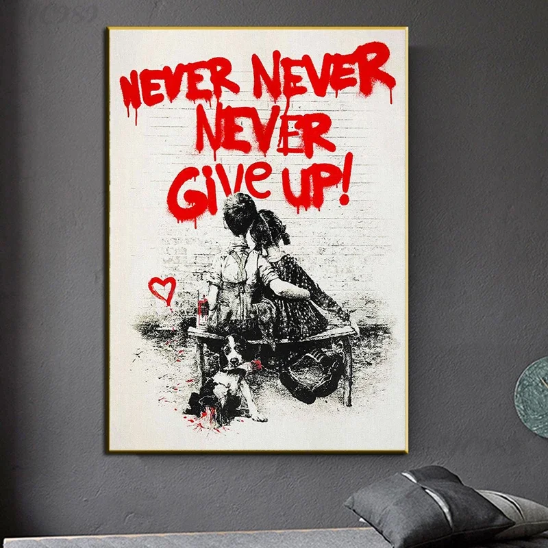 Banksy Graffiti Wall Art, Neve - Home Office Room Inspiration reseña y precio
