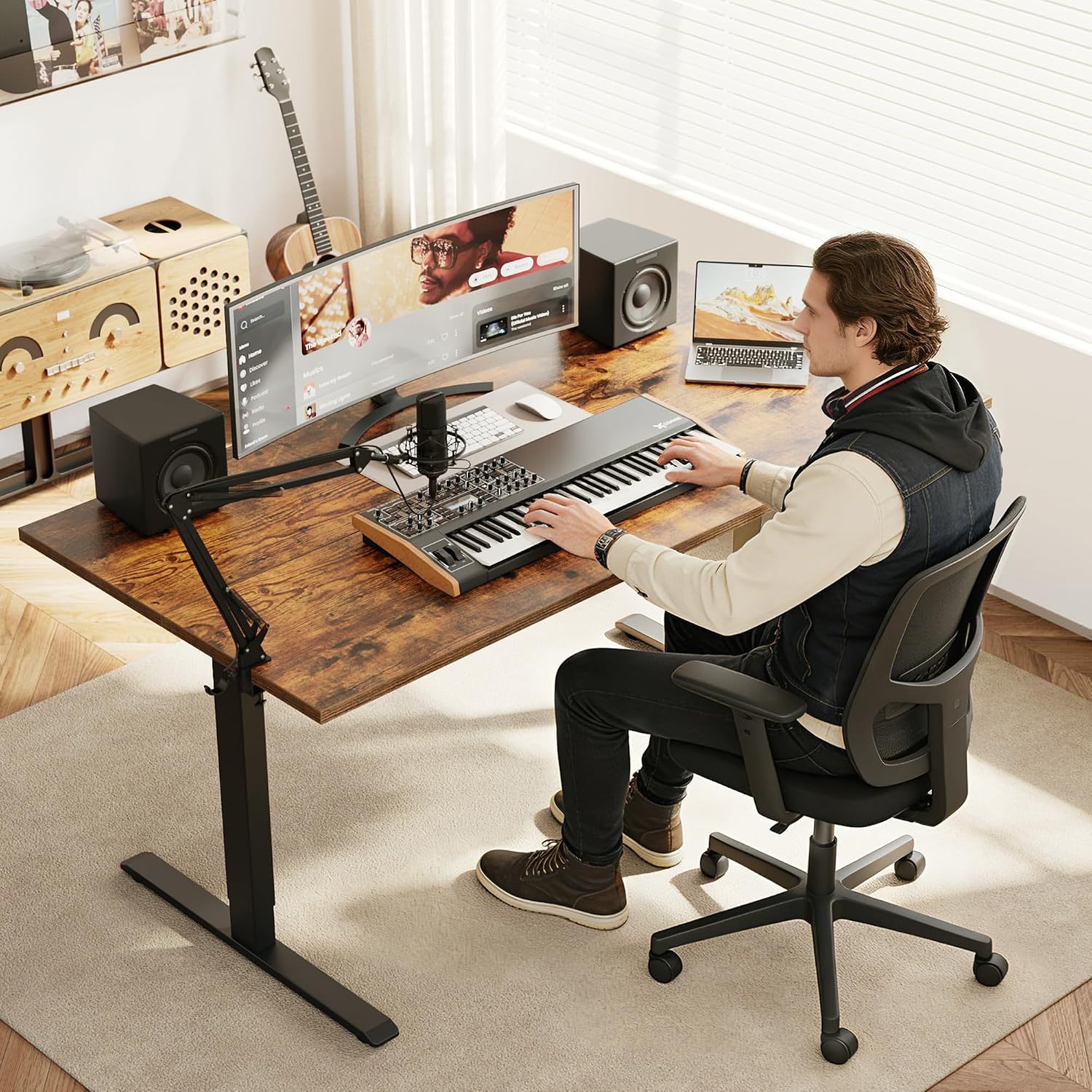 Escritorio Eléctrico Ajustable - Home Office Work Table reseña y precio