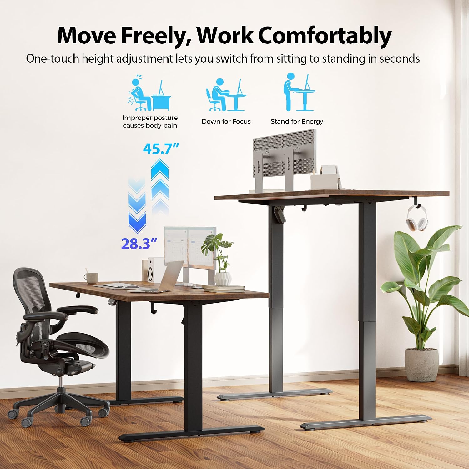Escritorio Eléctrico Ajustable - Home Office Work Table reseña y precio