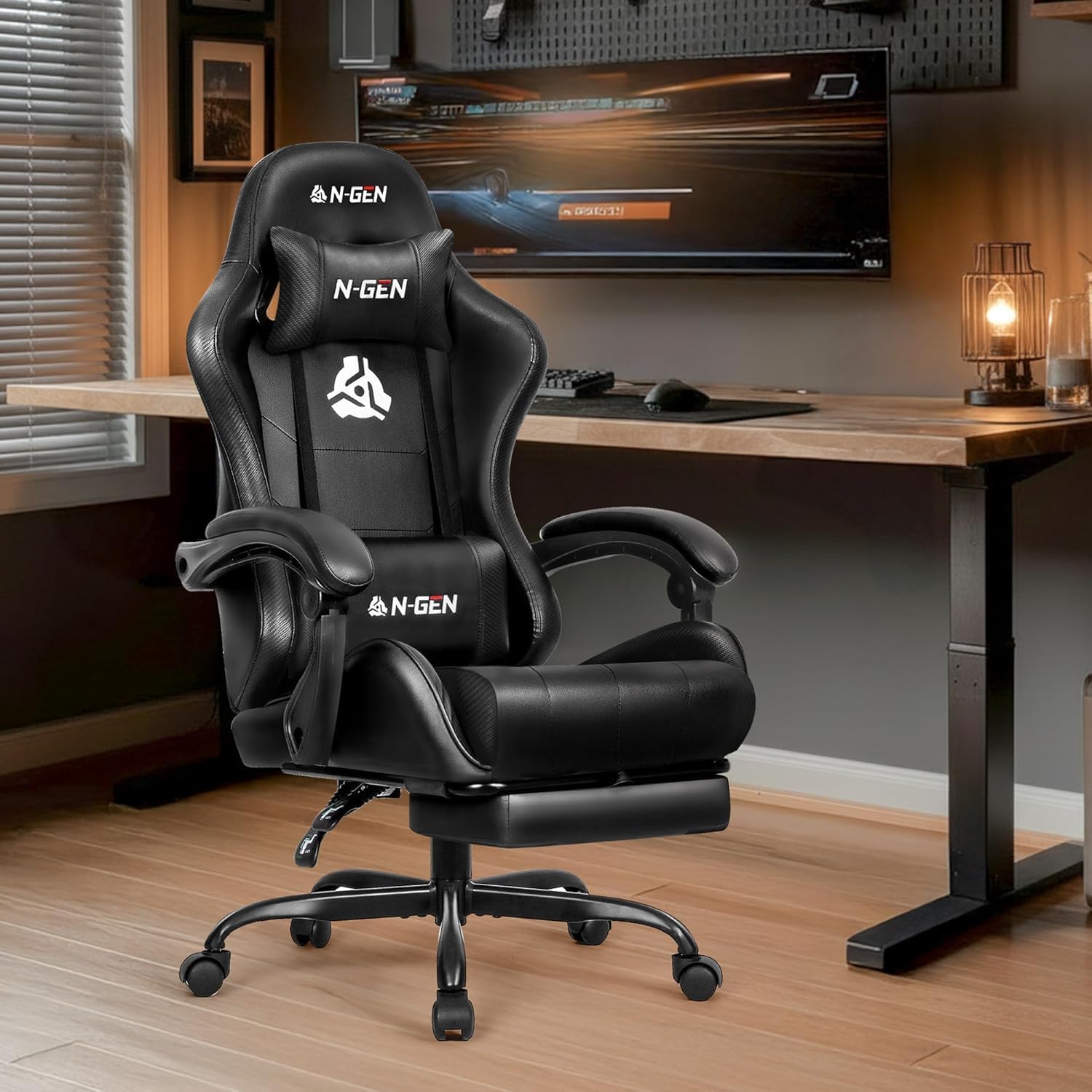 Silla Gamer con Reposapiés y S - Ergonomic Office Chair reseña y precio