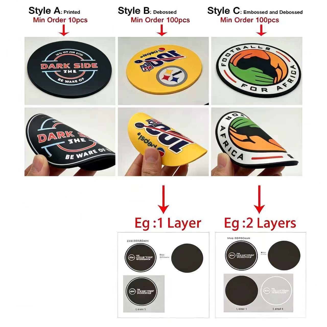 Posavasos Redondos de PVC Suav - Home Office Logo reseña y precio
