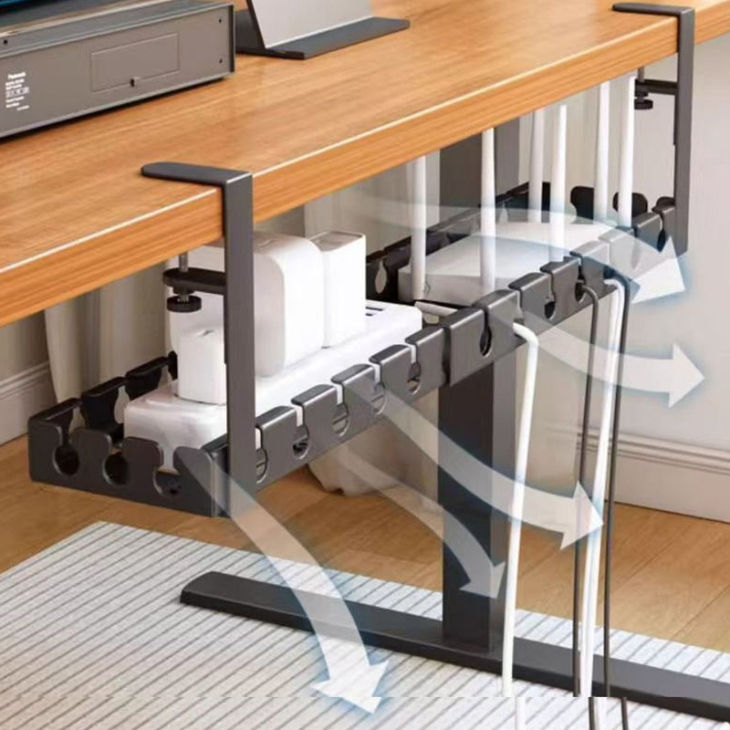 Organizador de cables debajo d - Home Office Work Table reseña y precio