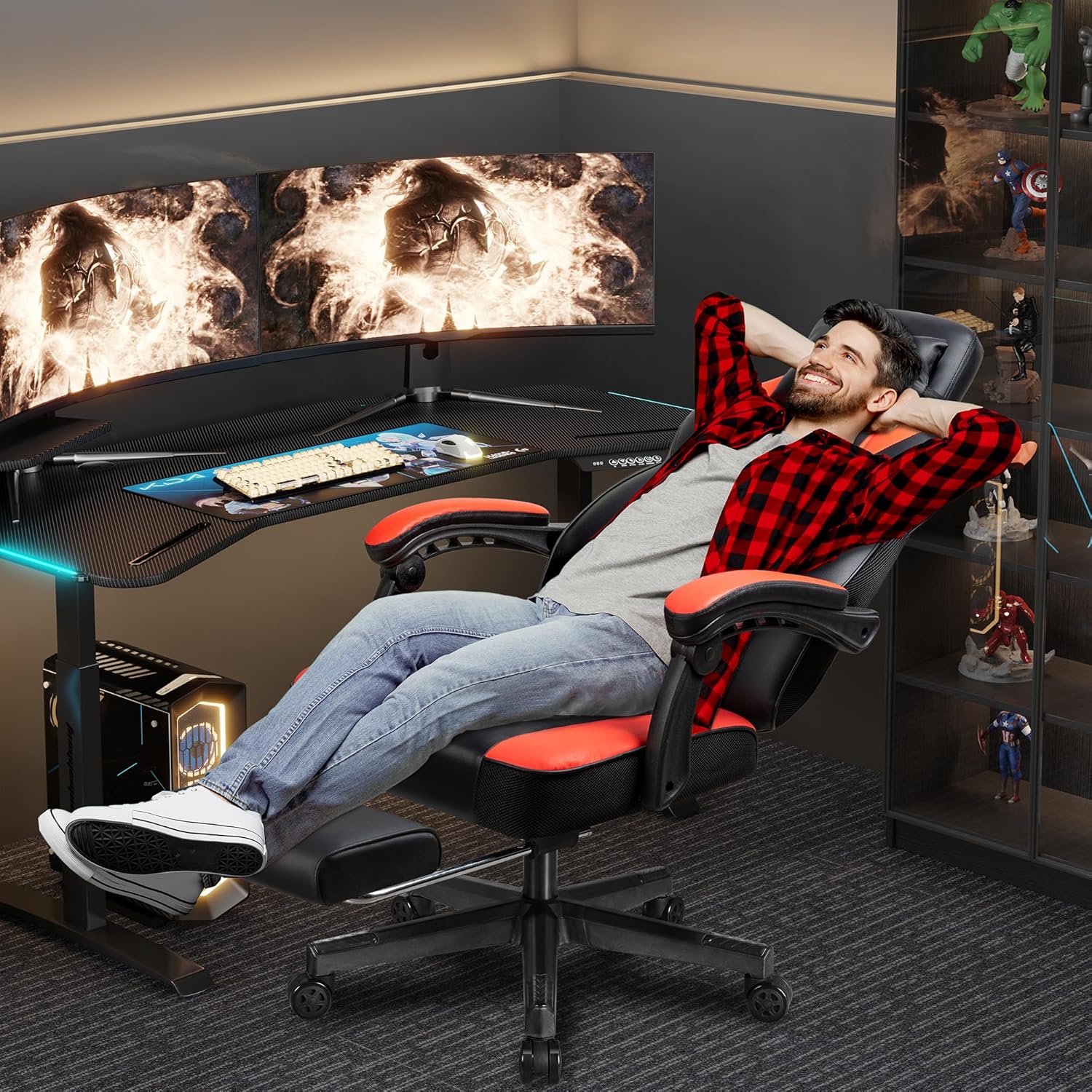 Silla Gaming con Reposapiés, S - Ergonomic Office Chair reseña y precio