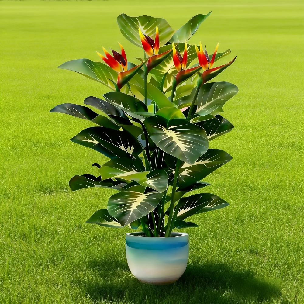 Plantas Artificiales de Ave de - Home Office Layout reseña y precio