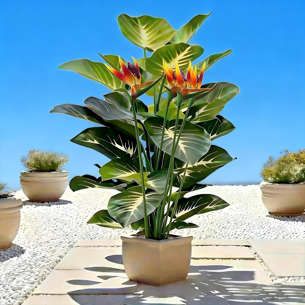 Plantas Artificiales de Ave de - Home Office Layout reseña y precio