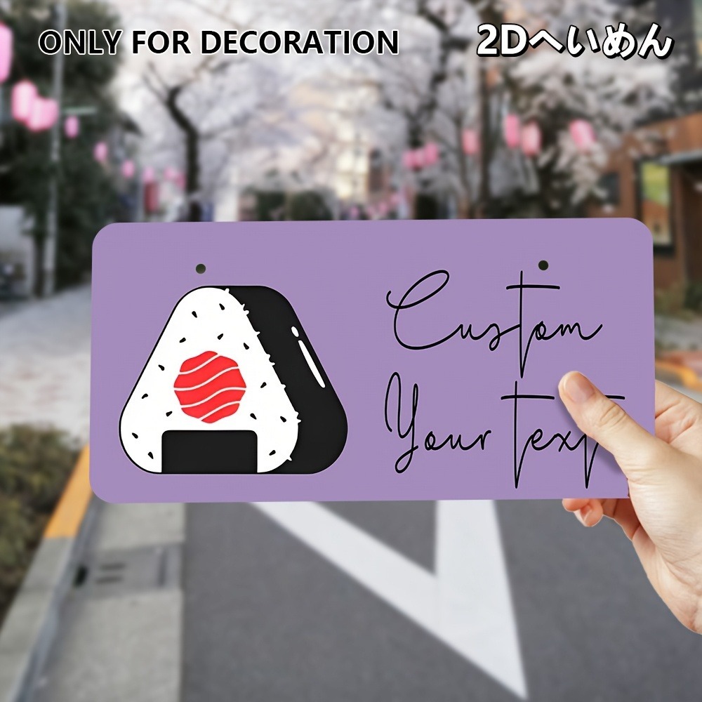 Placa personalizada plana 2D d - Home Office Logo reseña y precio