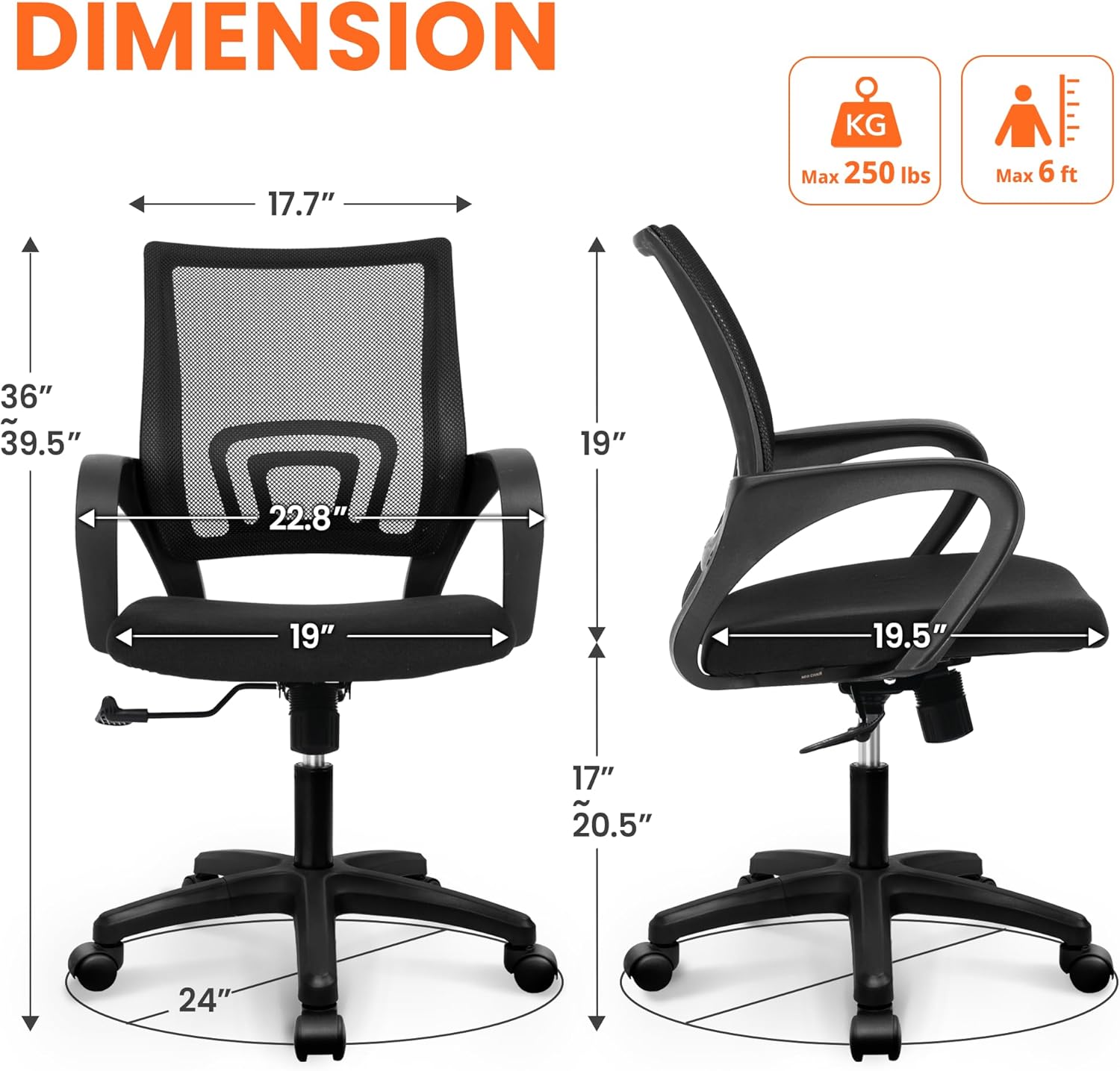 Silla de Oficina Ergonómica de - Ergonomic Office Chair reseña y precio