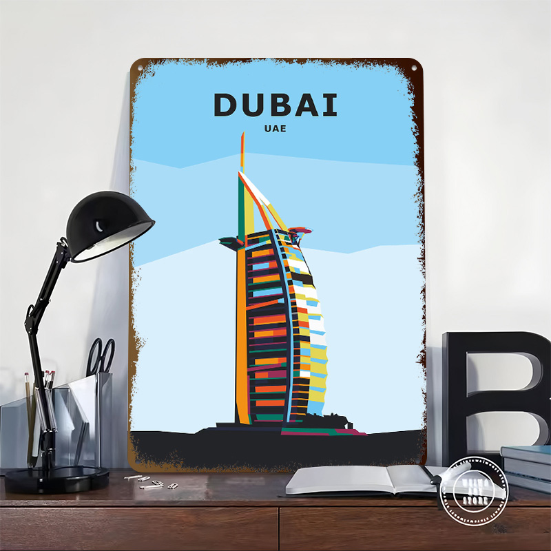 Póster de Viaje a Dubái, Arte  - Home Office Dubai reseña y precio