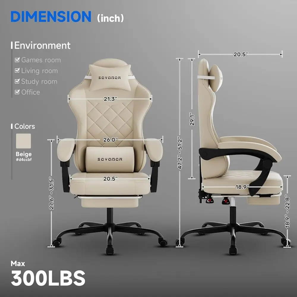 Silla giratoria ergonómica de  - Ergonomic Office Chair reseña y precio
