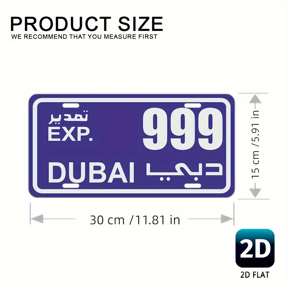 Letrero de pared metálico con  - Home Office Dubai reseña y precio